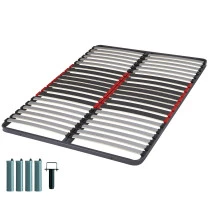 Sommier à lattes + pieds Jupiter 140x190 - avec pieds