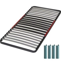 Sommier à lattes + pieds Jupiter 90x190 - avec pieds