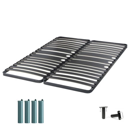 Sommier à lattes + pieds Zeus 2x80x200 - avec pieds Sommier à lattes + pieds Zeus 2x80x200 - avec pieds