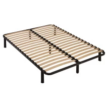 Sommier métal démonté + pieds 140x190