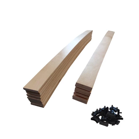 15 lattes + embouts - 780x48x8 mm - lit 160 - pour sommier / bz / clic clac 15 lattes + embouts - 780x48x8 mm - lit 160 - pour sommier / bz / clic clac