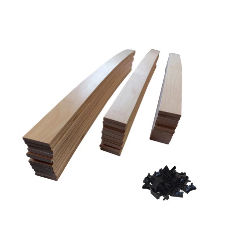 30 lattes + embouts - 780x48x8 mm - lit 160 - pour sommier / bz / clic clac 30 lattes + embouts - 780x48x8 mm - lit 160 - pour sommier / bz / clic clac