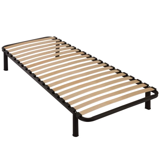 Sommier métal démonté + pieds 90x190