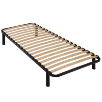 Sommier métal démonté + pieds 90x190