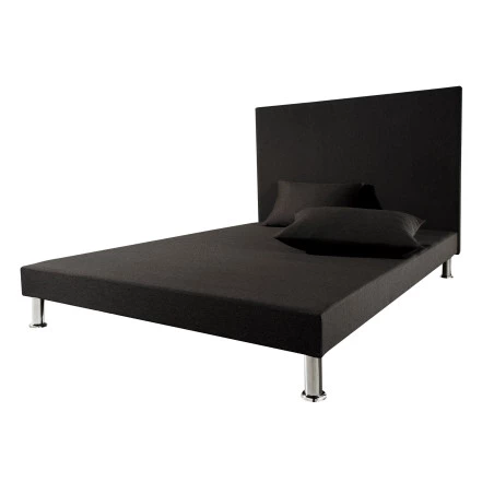 Sommier tapissier + tête + jeu de pieds 140x200 Deco 12 lattes