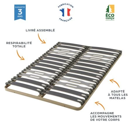 Sommier 80x200 Zeta 13 lattes