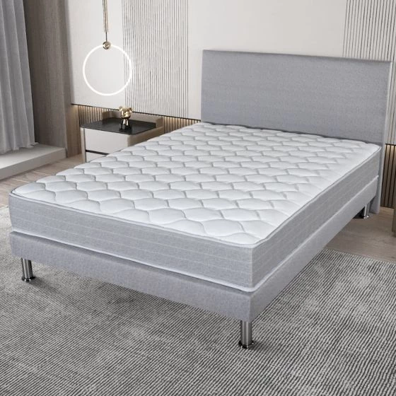 Ensemble tête de lit Madere SR9 gris 160x200