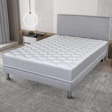Ensemble tête de lit Madere SR9 gris 160x200
