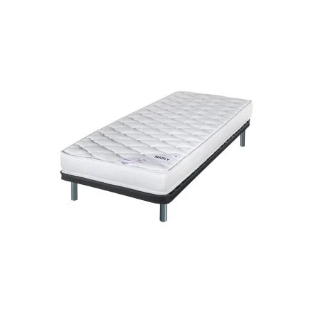 Sommier démonté + matelas Marly + pieds 90x190