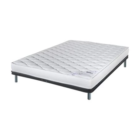 Sommier démonté + matelas Marly + pieds 140x190 Sommier démonté + matelas Marly + pieds 140x190