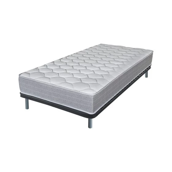 Sommier démonté + matelas Madere + pieds 90x190