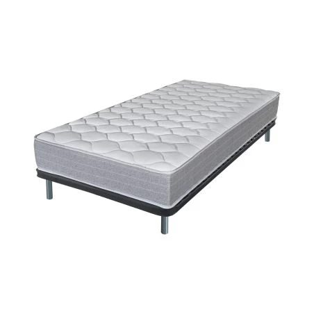 Sommier démonté + matelas Madere + pieds 90x190