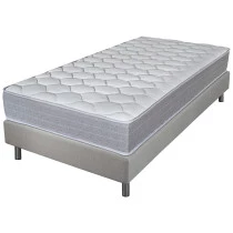 Sommier + Pieds + Matelas Madere Newkit Lin 90x190