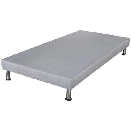 Sommier tapissier SR9 + jeu de pieds 80x200 gris