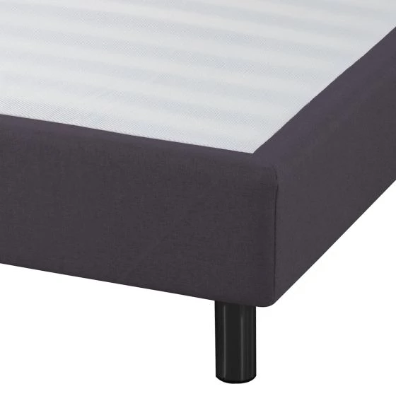 Sommier + Pieds + Matelas Madere Newkit Anthracite 140x190