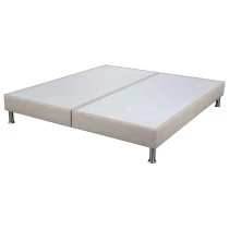 Sommier tapissier + pieds 80+80x200 SP18 26 lattes sahara