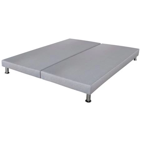 Sommier tapissier SR9 + jeu de pieds 80+80x200 gris