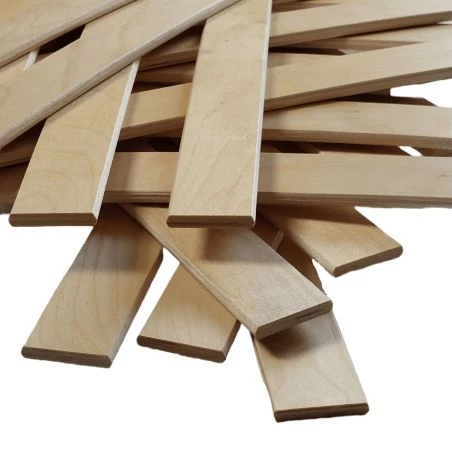 10 lattes - 680x53x8 mm - lit 140 - pour sommier / bz / clic clac