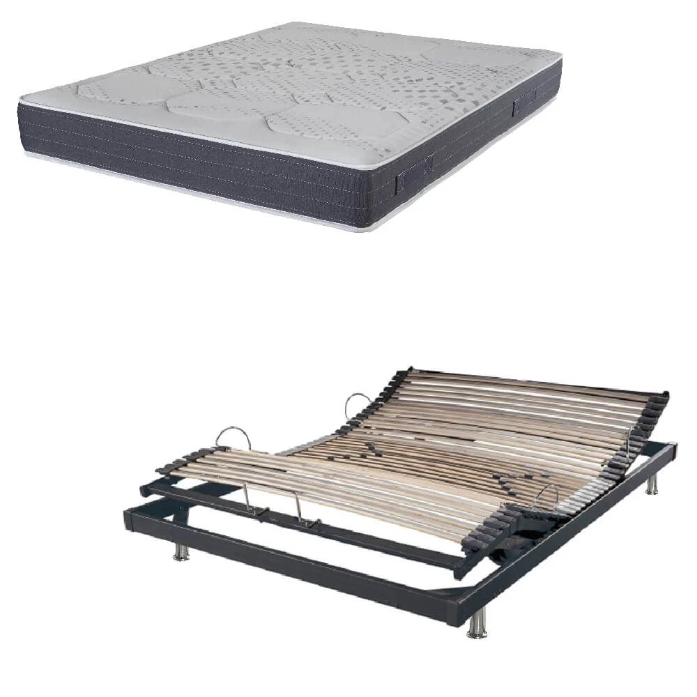 Lit électrique S50 + matelas Louxor 140x190