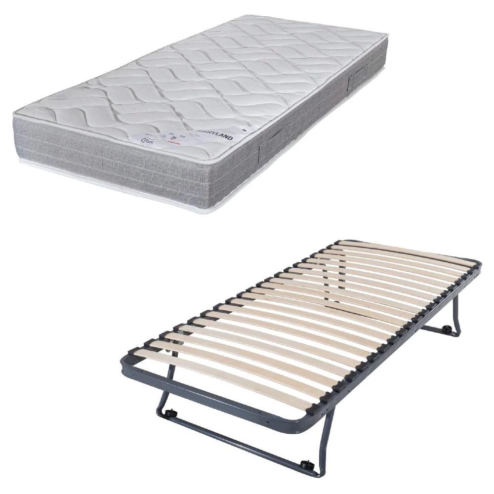 Sommier gigogne + matelas Maryland 90x190