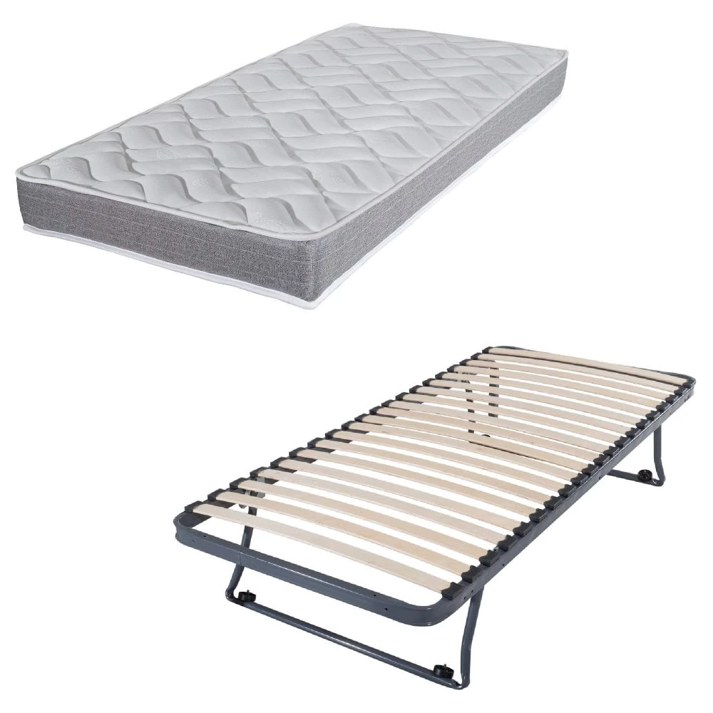 Sommier gigogne + matelas Morgan 90x190