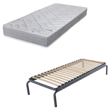 Lit métal gigogne + matelas Maryland 80x190