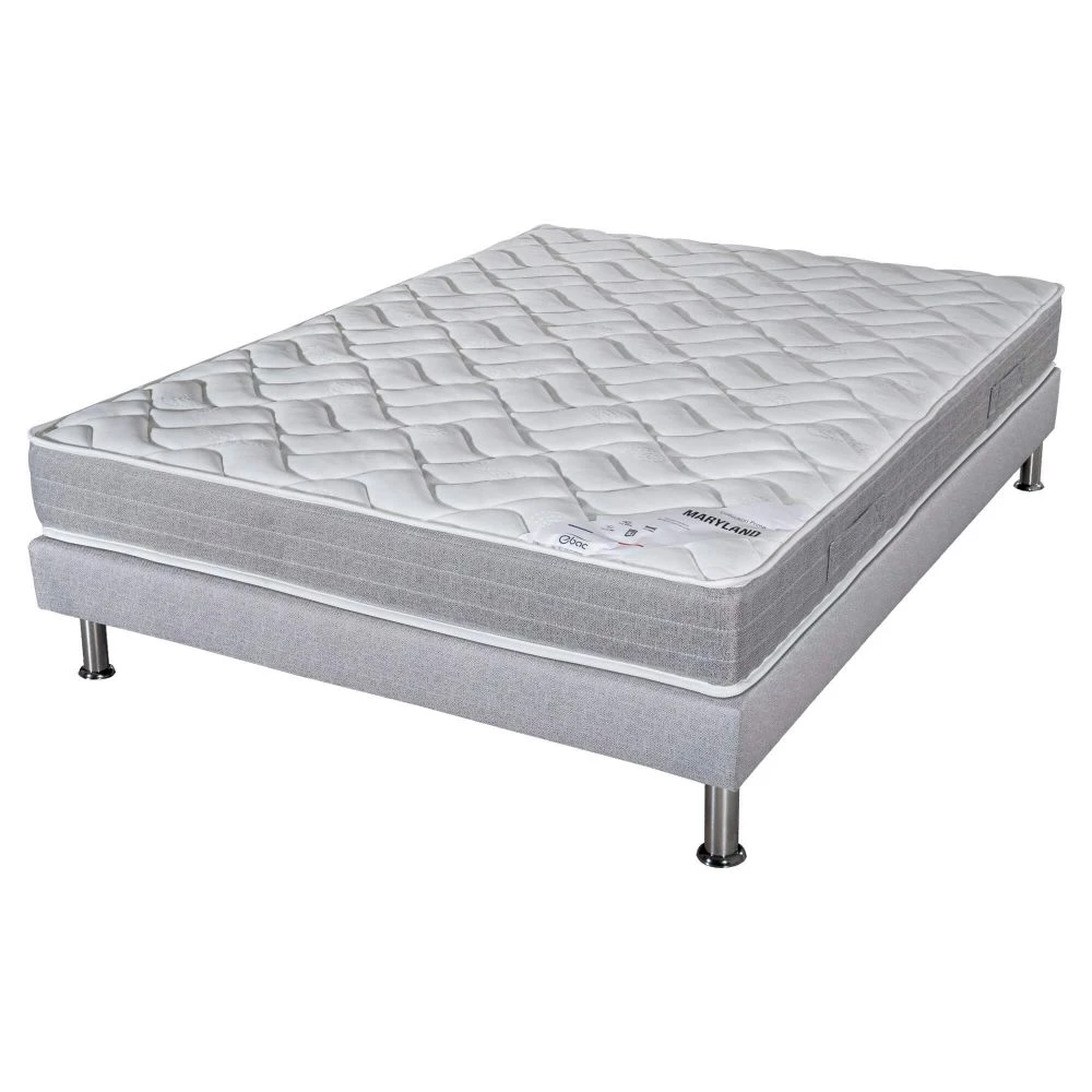 Ensemble tapissier Maryland Gris finaud 140x190