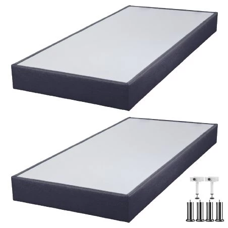 Sommier tapissier + pieds 80+80x200 SP18 20 lattes volcan