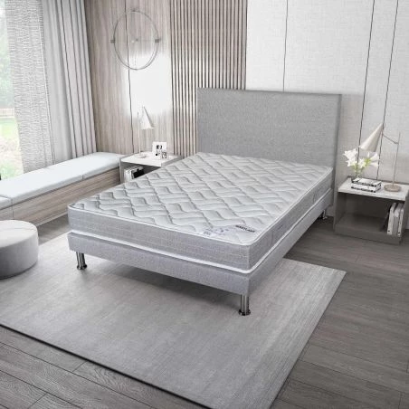 Literie complète Maryland Gris finaud 140x190