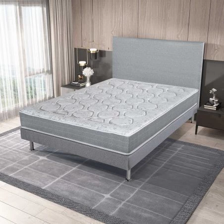 Literie complète Remat Gris finaud 140x190
