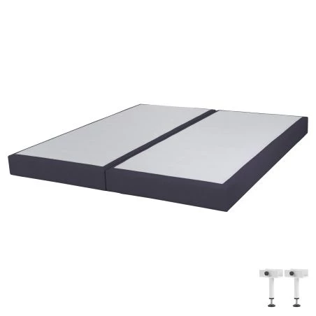 Sommier tapissier 2x90x200 SR15 9 lattes volcan