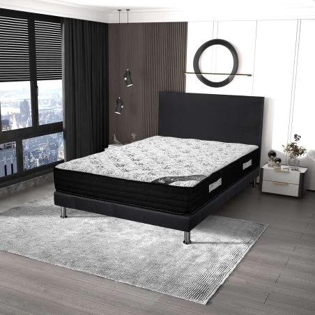 Literie complète Black Matress SR9 Deco 140x190