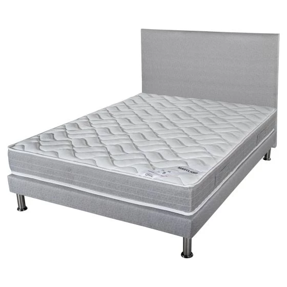 Literie complète Maryland Gris finaud 160x200