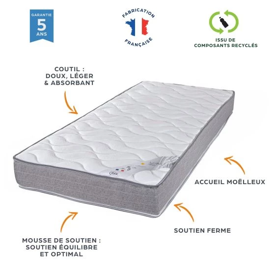 Matelas 90x190 Wave Mousse HR