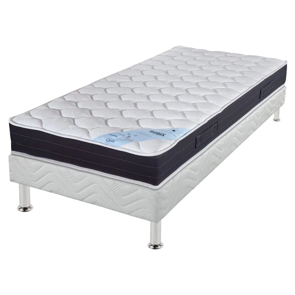 Ensemble tapissier Rubis Omega strech blanc 80x190