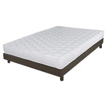 Sommier + Pieds + Matelas Chêne Oak DecoKit 140x190