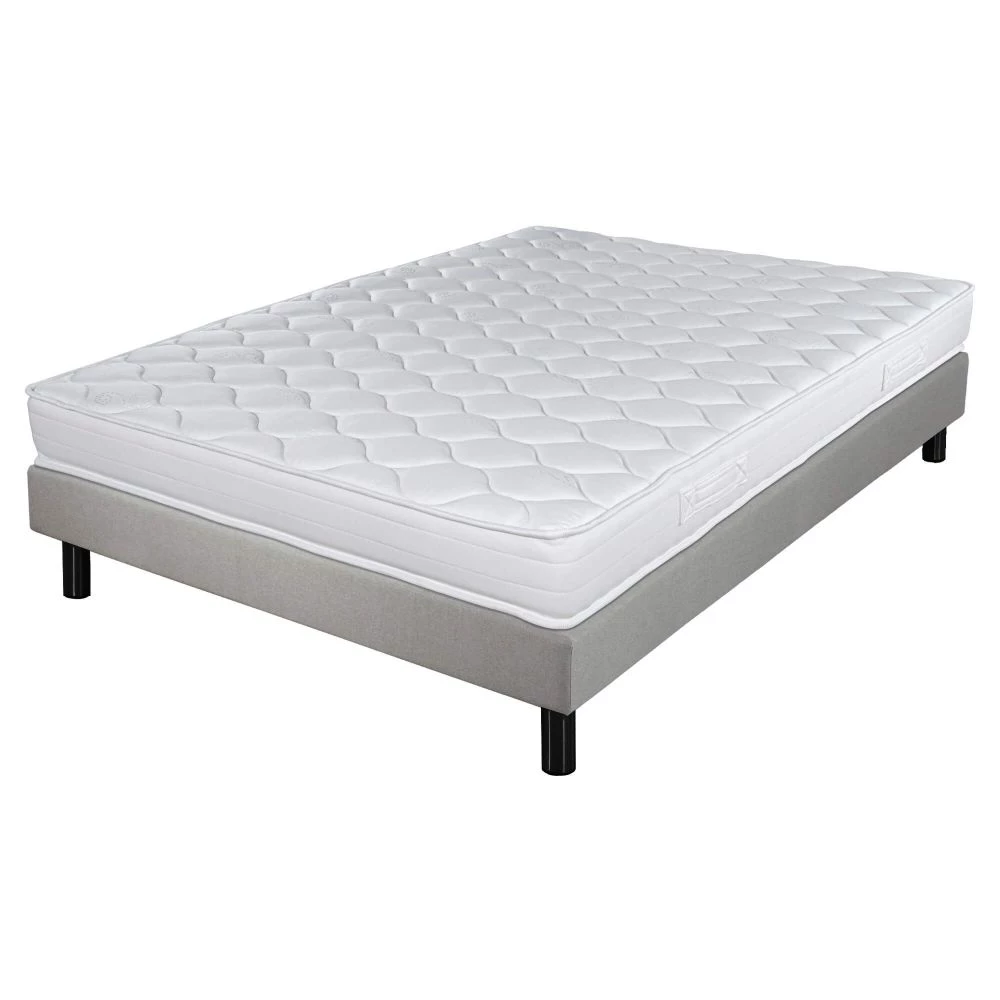 Sommier + Pieds + Matelas Newkit Lin 160x200