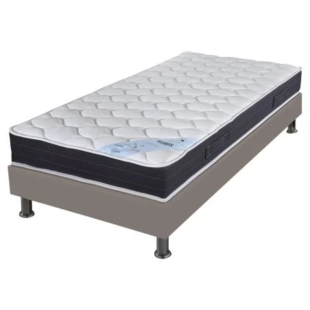 Ensemble tapissier Rubis Omega simili taupe 90x200 Ensemble tapissier Rubis Omega simili taupe 90x200