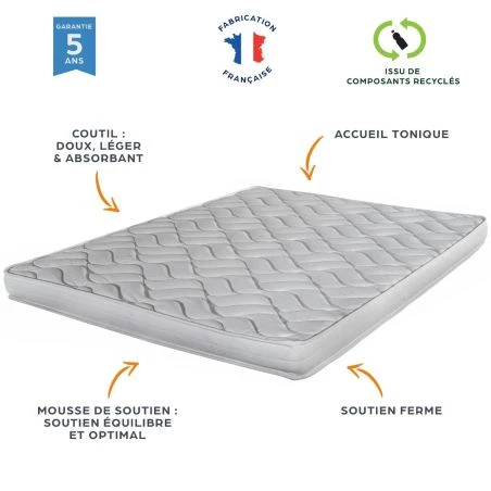 Matelas 80x190 Melissa mousse HD