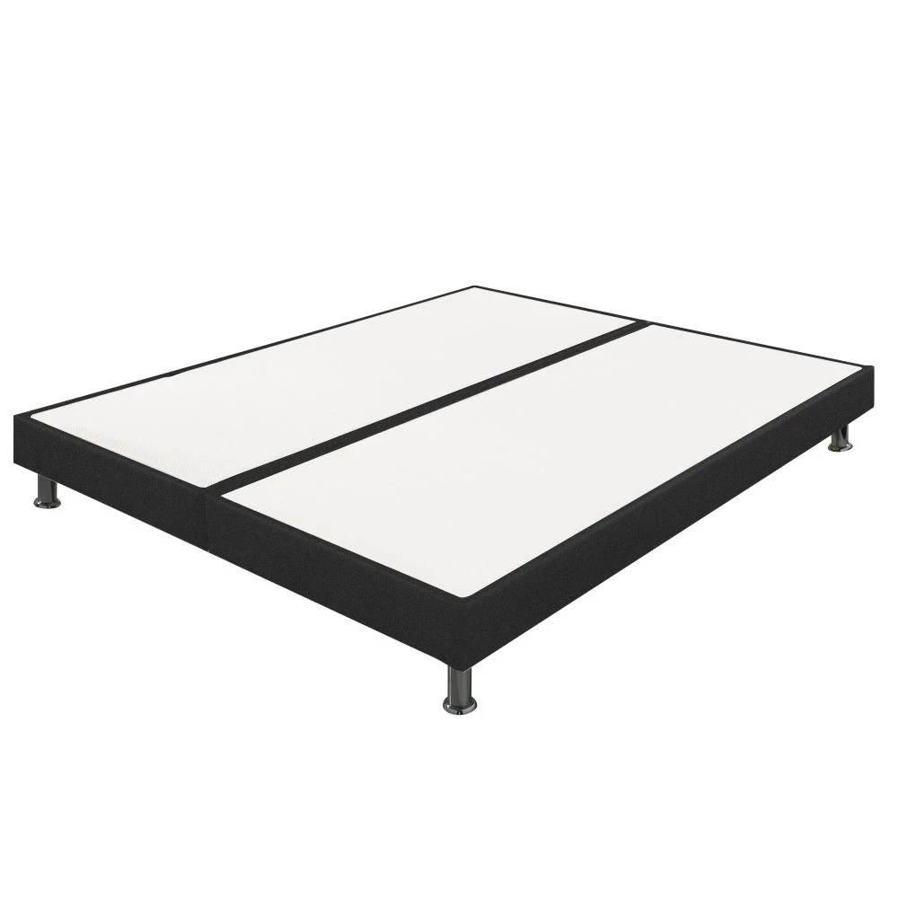 Sommier tapissier + pieds 80+80x200 SP18 26 lattes anthracite