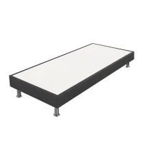 Sommier tapissier + pieds 90x200 SP18 13 lattes anthracite