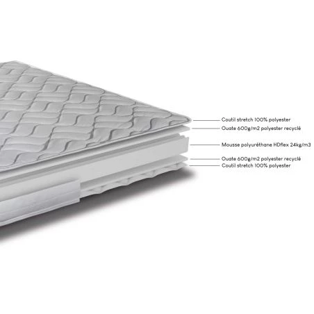 Matelas 80x190 Melissa mousse HD