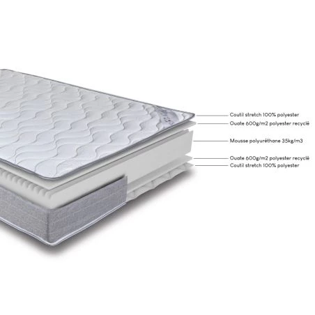 Matelas 70x190 Wave Mousse HR