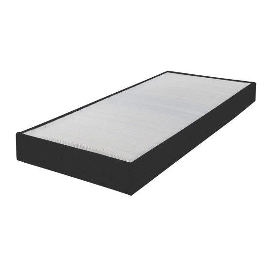 Sommier tapissier 70x190 Omega anthracite 18 lattes