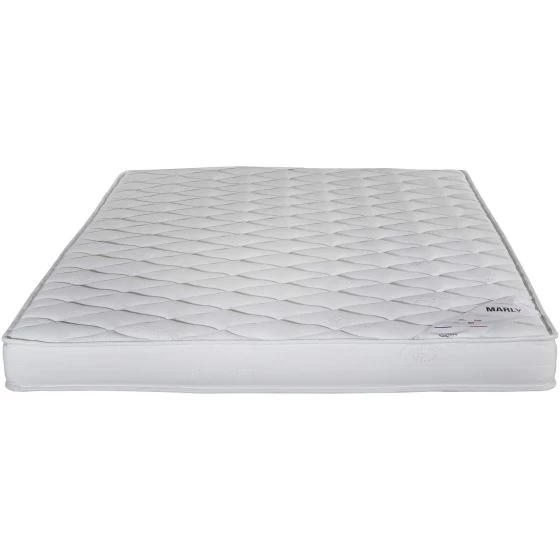 Sommier + Pieds + Matelas Marly Newkit tissu Crème 140x190