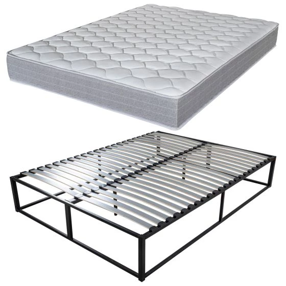 Sommier surélevé KIT K27 + matelas Madere 160x200