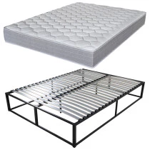 Sommier surélevé KIT K27 + matelas Madere 140x190