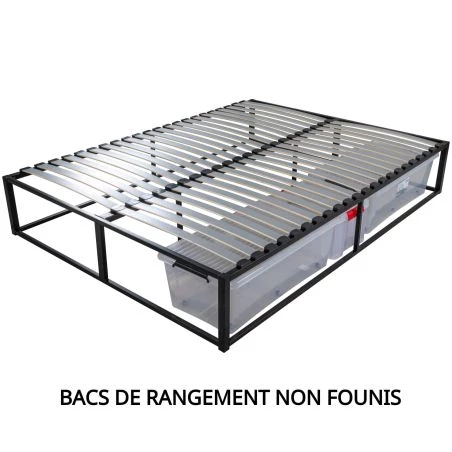 Sommier surélevé KIT K27 + matelas Marly 140x190