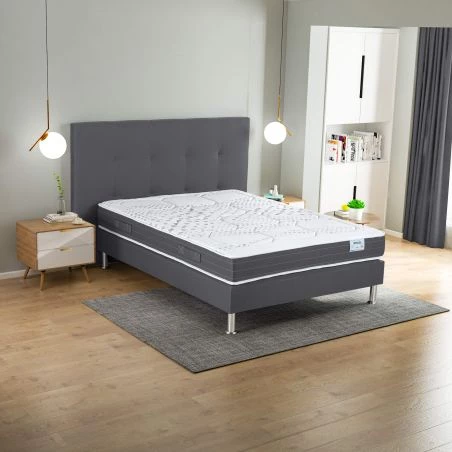 Tête de lit capitonnée Orane l.170 tissu anthracite