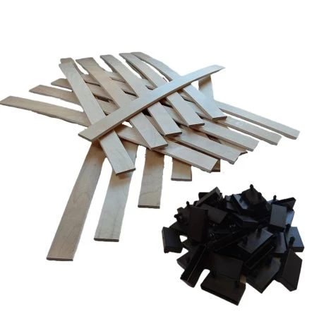 30 lattes + embouts - 780x53x8 mm - lit 160 - pour sommier / bz / clic clac 30 lattes + embouts - 780x53x8 mm - lit 160 - pour sommier / bz / clic clac